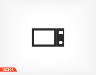 Obraz premium Microwave grill icons. for warming up. A food dish that serves as a mikrovolnovka symbol. Circle concept web buttons. Vector Microwave technology equipment.