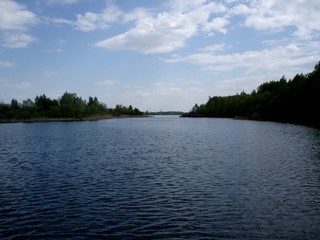 River Pripyat. The main river Polesia.