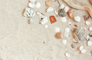Strand Sand Hintergrund Kiesel Ostsee Urlaub 