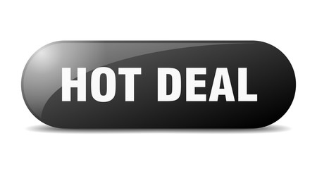 hot deal button. hot deal sign. key. push button.