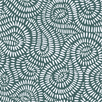 Abstract Seamless Pattern Background, Vector Minimalistic Liens Texture. Trendy Modern Organic Shape Doodle Lines Pattern