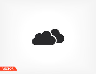 cloud icon. Vector Eps 10. Lorem Ipsum Flat Design м