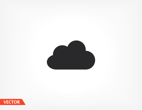 cloud icon. Vector Eps 10. Lorem Ipsum Flat Design м