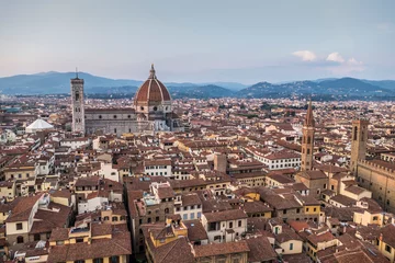 Foto op Canvas Cityscape of Florence at sunset © Alessio