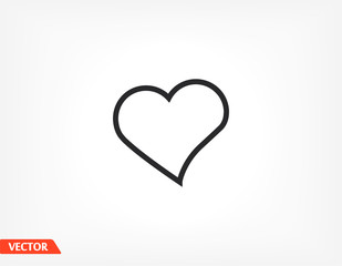 heart icon beautiful heart. love in the icon. heart vector graphics. eternal love. linear graphics 10 eps line