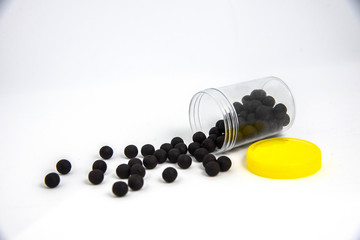 Thai Herbal Medicine In Plastic Bottle