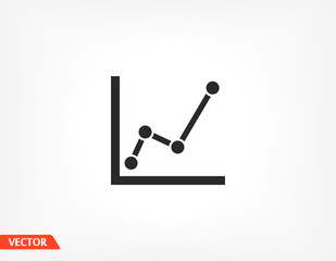 chart icon . Vector Eps 10 . Lorem Ipsum Flat Design