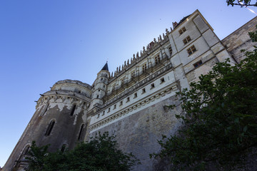 View of Amboise in Loire valley in France