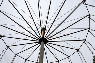 Fototapeta premium Abandoned city amusement park.