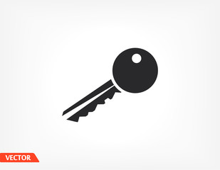 Key outline icon isolated on background. Key symbol for website design, Key mobile app, Key logo, user interface. Editable stroke. Vector illustration. Eps 10 check