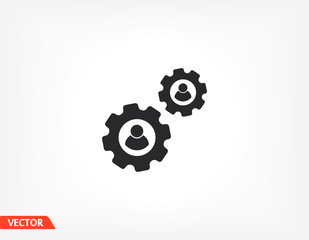 men settings icon. Vector Eps 10 . Lorem Ipsum Flat Design