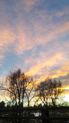 Fototapeta na wymiar Subtle sunset, Denver, Colorado, USA