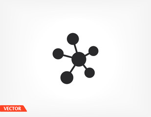 Social network single icon isolated on background. Social network single website design, Social network single app, logo, power user interface. Editable stroke. Eps 10 power