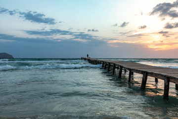 Fototapeta premium Playa de Muro, Mallorca Spain. 