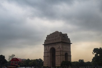 Fototapeta na wymiar India Gate in mansoon