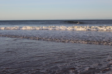 Waves on the sea shore
