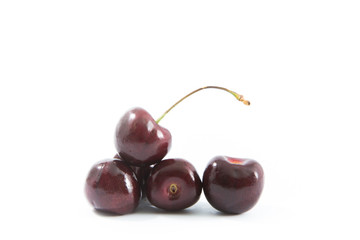 cherry berry isolated on white background