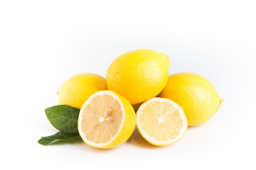 Lemon isolated on white background. With clipping path