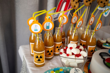 juice in small bottles