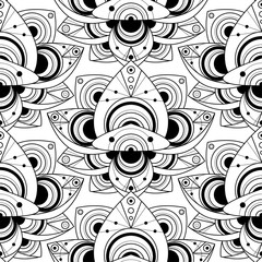 Decorative Pattern Abstract Geometric Floral Print