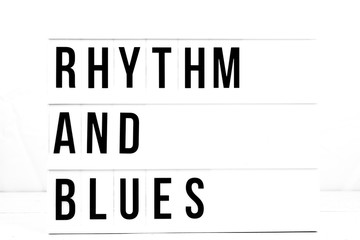 Vintage Concept Rhythm and Blues Retro Sign
