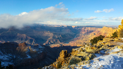 High angle view of the South Rim, Grand Canyon, Arizona, USA