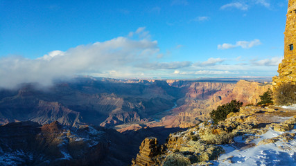 Fototapeta na wymiar High angle view of the South Rim, Grand Canyon, Arizona, USA