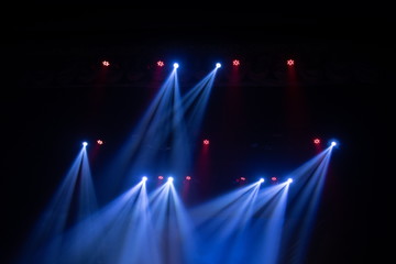 Abstract texture background for design. Stage light and smoke on stage, lighting and spotlights.