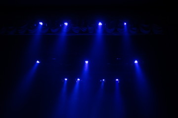 Abstract texture background for design. Stage light and smoke on stage, lighting and spotlights.