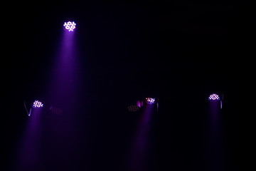 Abstract texture background for design. Stage light and smoke on stage, lighting and spotlights.