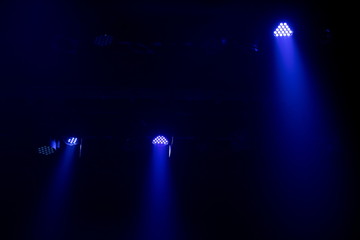 Abstract texture background for design. Stage light and smoke on stage, lighting and spotlights.