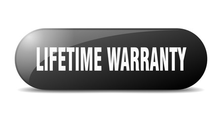 lifetime warranty button. lifetime warranty sign. key. push button.