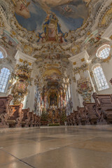 Fototapeta na wymiar The Pilgrimage Church of Wies, Bavaria, Germany, a World Heritage Site