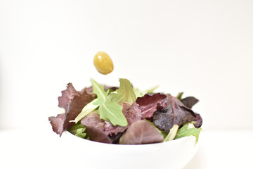 salad olives egg