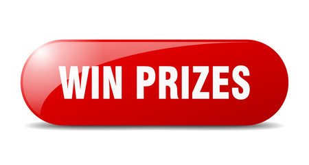 win prizes button. win prizes sign. key. push button.