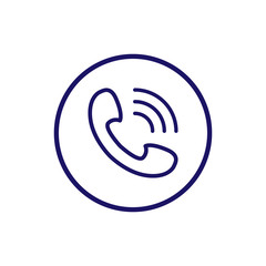 Phone icon trendy flat design