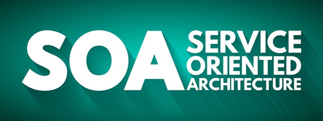 SOA - Service Oriented Architecture acronym, technology concept background