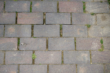 Fototapeta premium brick floor made of natural stones