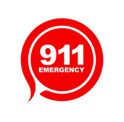 911 emergency sign	