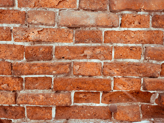 Brick dark red wall background