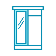 wardrobe - interior icon vector design template