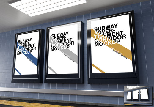 Subway Advertising Mockup