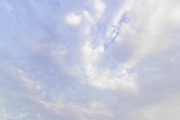 Beautiful blue sky with cloudy background and texture.