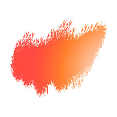 Abstraction for the background, orange brush strokes