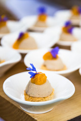 variety of vegetable appetizers and finger food