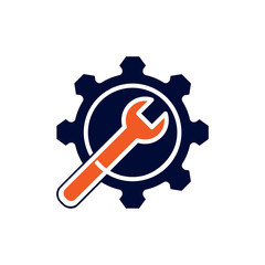 Service Repair Tools Logo Template Vector