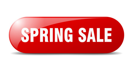 spring sale button. spring sale sign. key. push button.