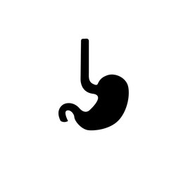Stomach Icons in Trendy Flat Design
