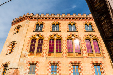 12 September 2019. The Barolo Castle in Piedmont region, Italy