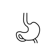 Stomach Icons in Trendy Flat Design